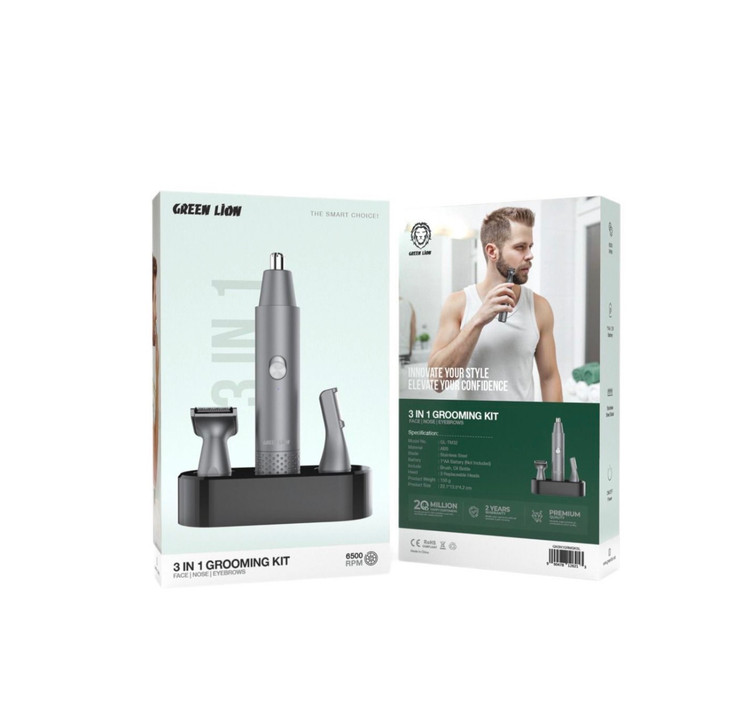 موزن گوش و بینی و خط زن گرین لاین مدل Grooming Kit 3 in 1