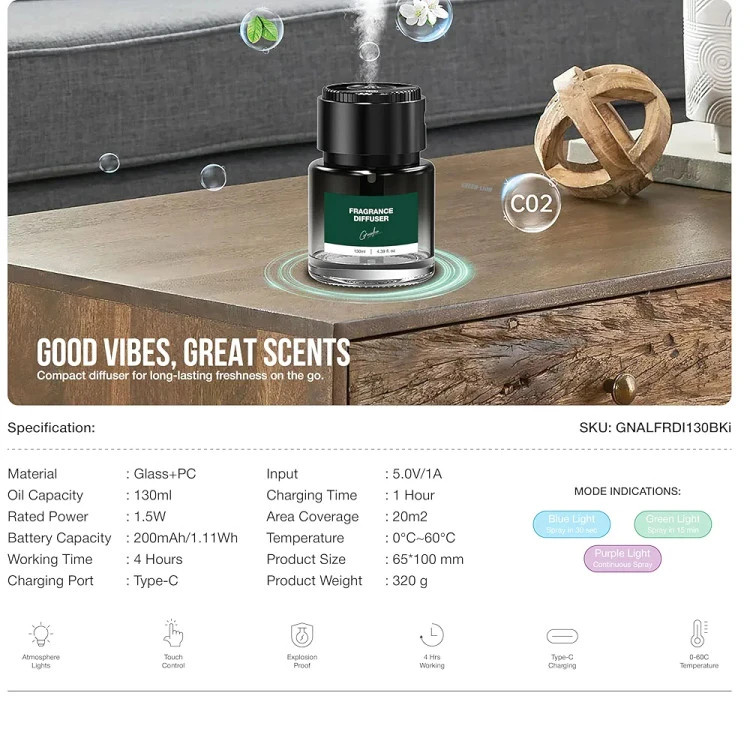 خوشبو کننده هوا Green Lion Alps Fragrance Diffuser 130mL