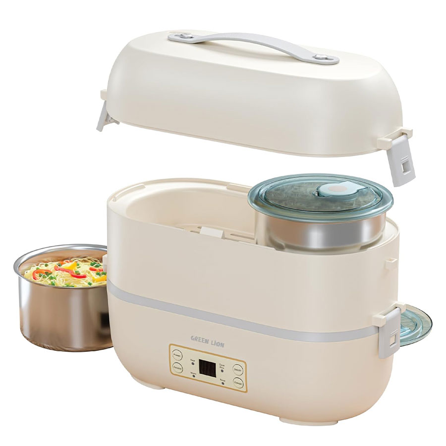 ظرف غذا برقی گرم کن دار گرین لاین Green Lion GLB-25 Lunch Box