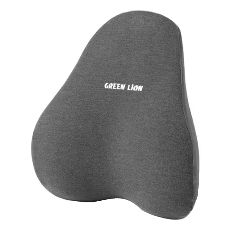 پشتی کمری طبی گرین لاین مدل Seat Cushion از مموری فوم با طراحی ارگونومیک، قابلیت گردش هوا، جلوگیری از آسیب به کمر و ستون فقرات، ابعاد 52×41×10 سانتی‌متر، مناسب استفاده در خودرو و صندلی کار