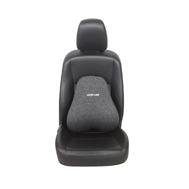 پشتی کمری طبی گرین لاین مدل Seat Cushion از مموری فوم با طراحی ارگونومیک، قابلیت گردش هوا، جلوگیری از آسیب به کمر و ستون فقرات، ابعاد 52×41×10 سانتیمتر، مناسب استفاده در خودرو و صندلی کار