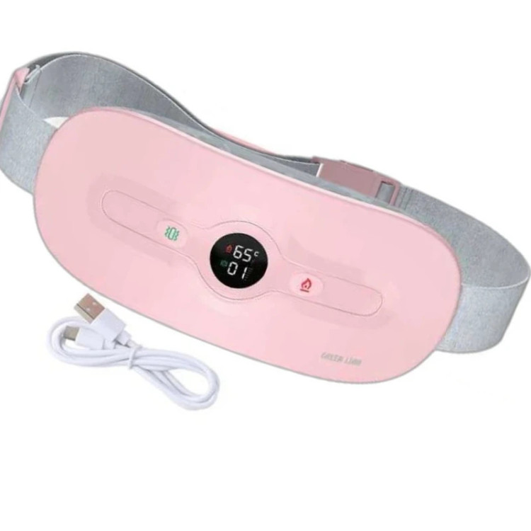 ماساژور برقی بدن گرین لاین مدل Bloom Heat با ماساژ گرمایی و لرزشی، باتری قابل شارژ، کاهش درد قاعدگی و تسکین درد، نشانگر LED و توان مصرفی 5 وات