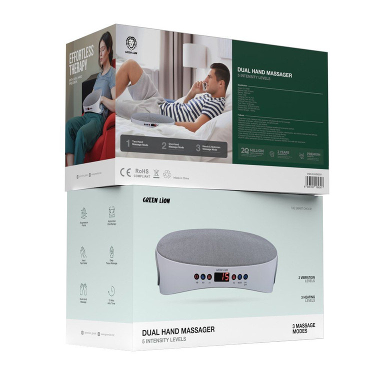 ماساژور دست دوگانه گرین لاین Green Lion Dual Hand Massager GL-HM01