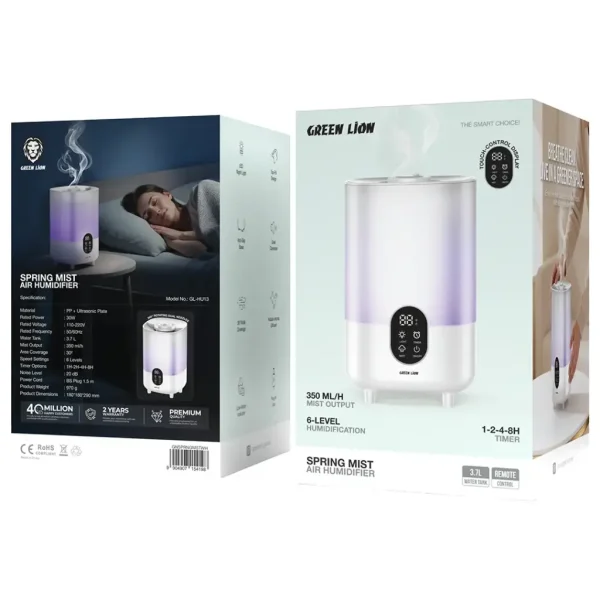 دستگاه بخور سرد گرین لاین مدل SPRING MIST با مخزن آب ۳.۷ لیتری