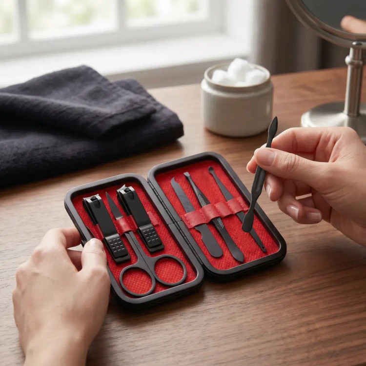 ست مانیکور 7 کاره مدل GN7IN1MANBK گرین لاین Green Lion 7-In-1 Manicure Set