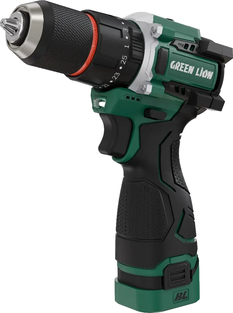 دریل چکشی شارژی گرین لاین مدل GD-15 Pro Drive با ۲ باتری ۱۸ ولت