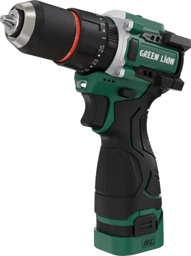 دریل چکشی شارژی گرین لاین مدل GD-15 Pro Drive با ۲ باتری ۱۸ ولت