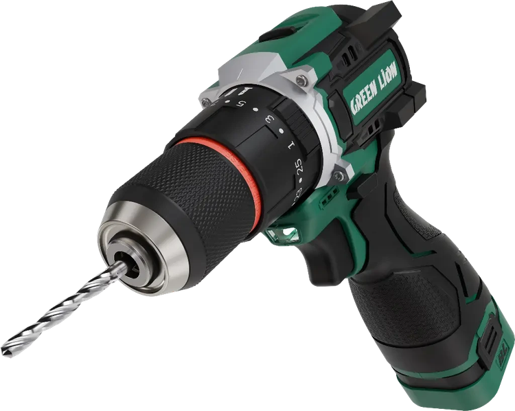 دریل چکشی شارژی گرین لاین مدل GD-15 Pro Drive با ۲ باتری ۱۸ ولت