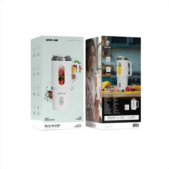 آبمیوهگیر قابل حمل مخلوط لیوانی 500 میلیلیتر گرین لاین Green Lion Mug Blend Portable Juicer 500ML