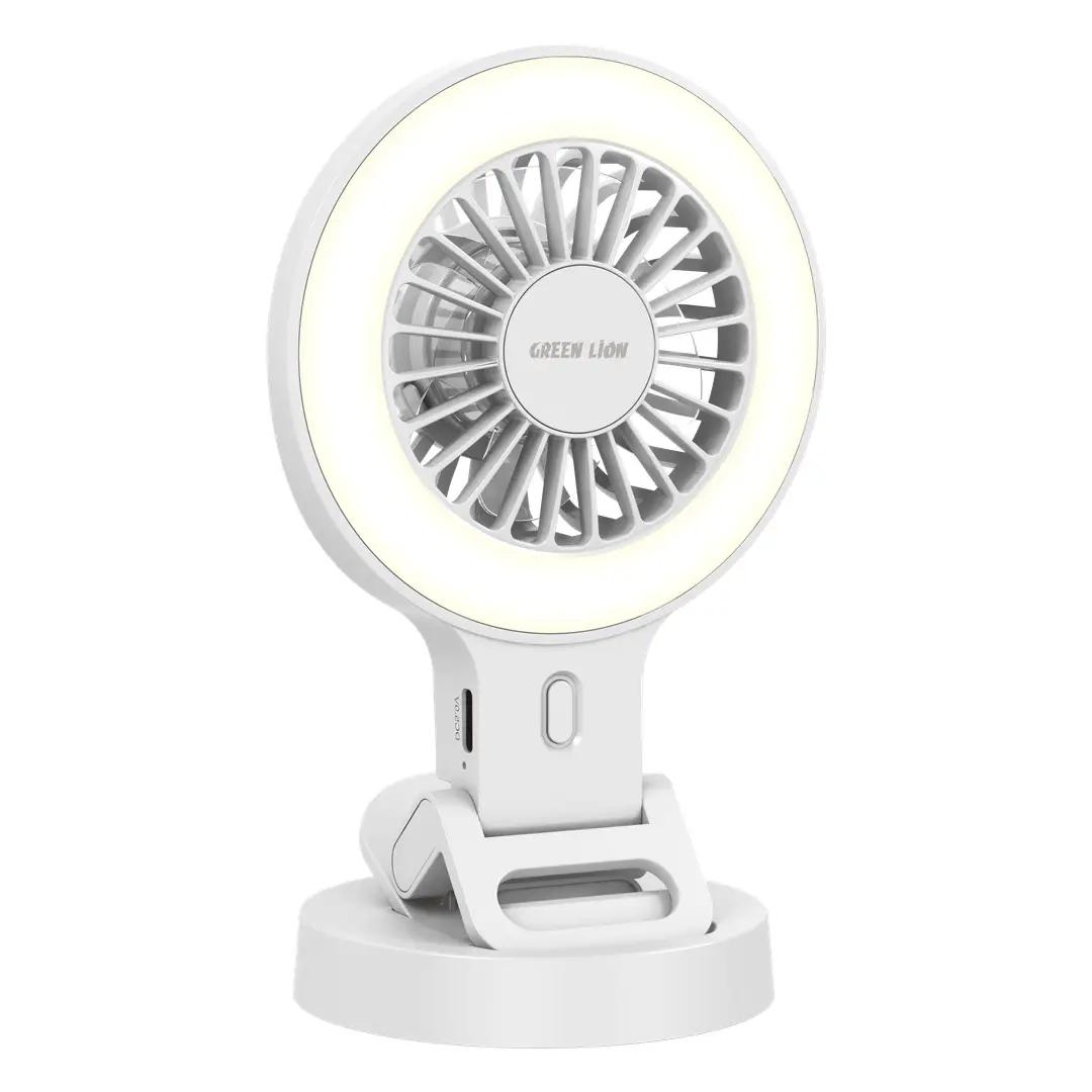 پنکه شارژی گیره‌دار ایر گلو گرین Green Lion Air Glow Clip-On Rechargeable Fan