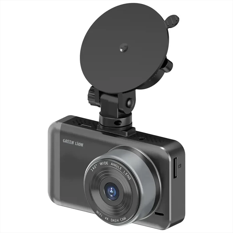 دوربین داشبورد جلو و عقب گرین لاین مدل Front and Rear GNDACAM14PBK با صفحه نمایش سه اینچ و نصب روی شیشه مناسب ثبت وقایع خودرو