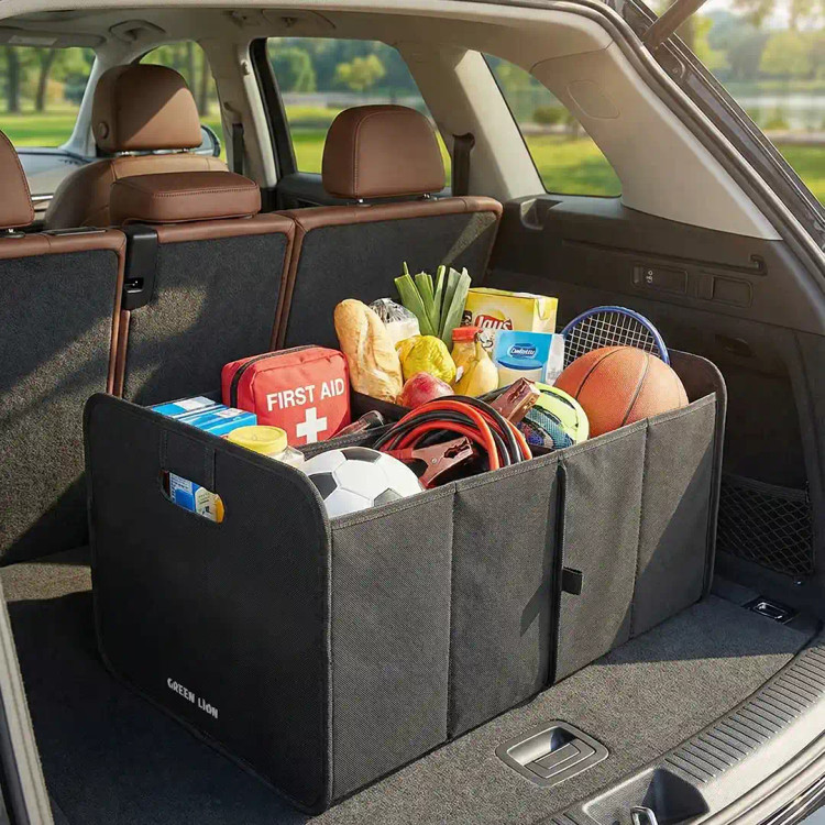 نظم دهنده صندوق عقب ماشین ۴۰ لیتری گرین لاینgreen lion car trunk organizer 40l