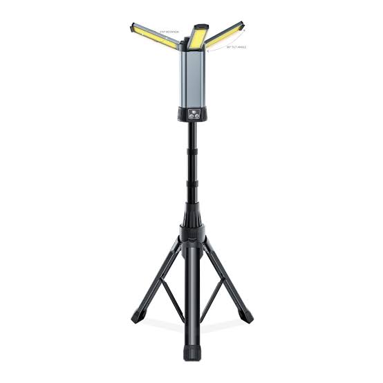 چراغ کمپینگ شارژی سه پایه دار گرین لاین Green Lion Trio Beam Lite Tripod Camping Light
