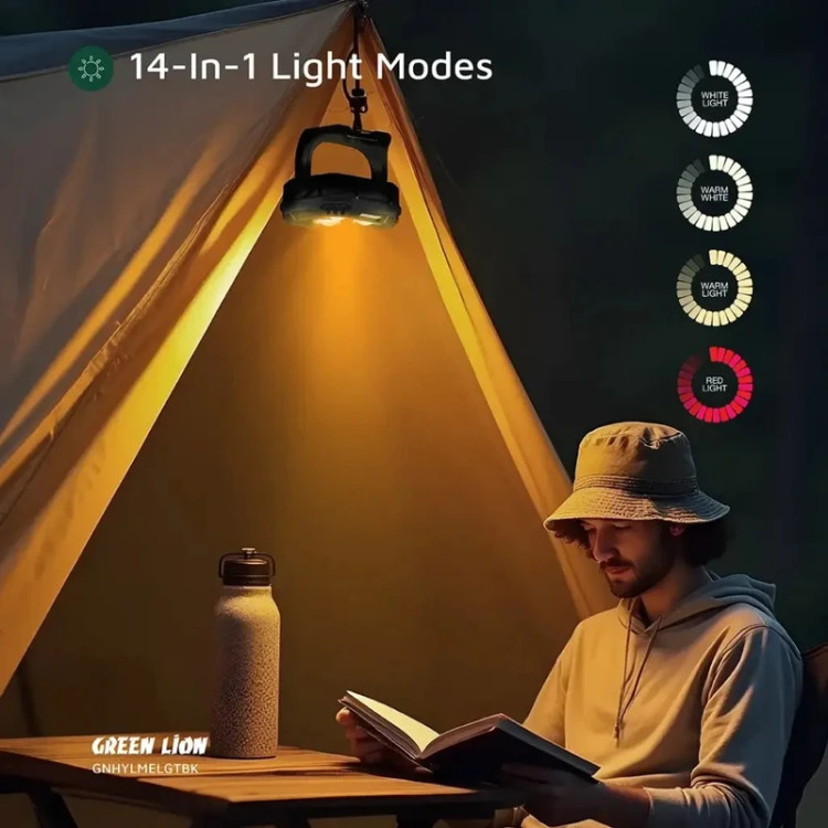چراغ کمپی هایپر لومه گرین لاین Green Lion Hyper Lume Working Light 1000lm