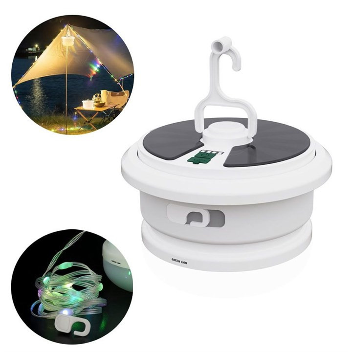 چراغ و ریسه 10 متری کمپینگ خورشیدی گرین لاین Solar LED Lumex