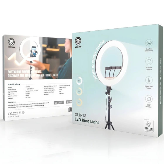 رینگ لایت گرین لاین مدل GLR-18 سایز ۱۸ اینچ