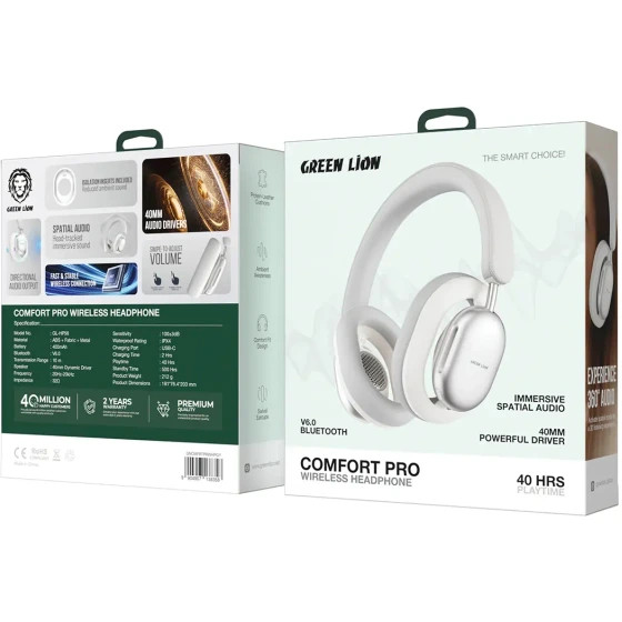 هدفون بیسیم گرین لاین مدل Comfort Pro