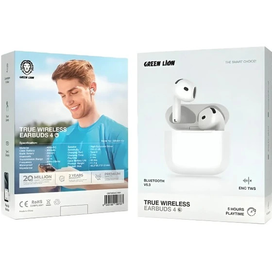 هدفون بی سیم گرین لاین مدل Earbuds 4 G1