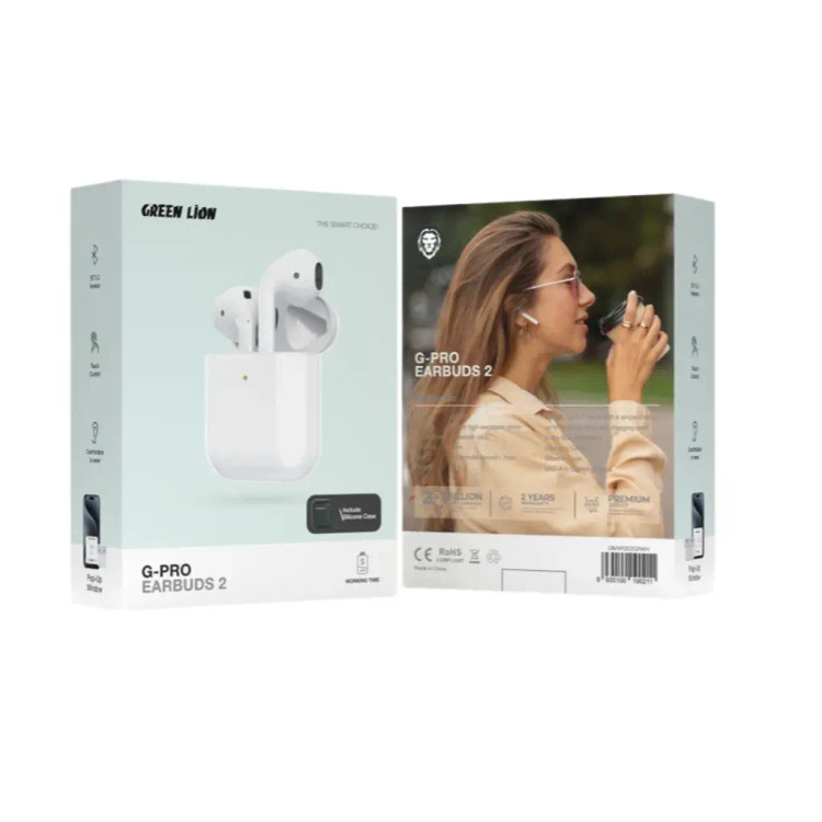 هندزفری بلوتوث جی پرو سری2 گرین لاین Green Lion G-Pro Earbuds 2