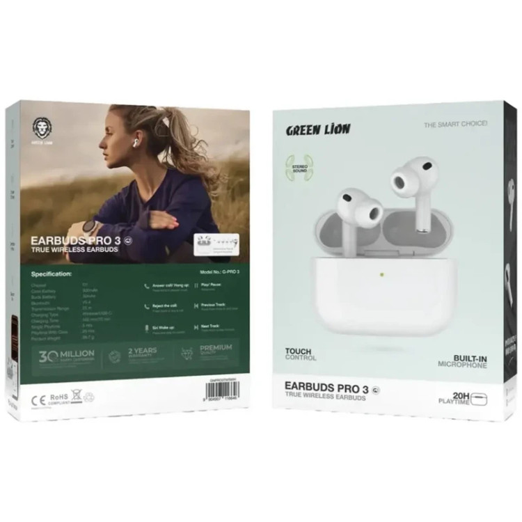 هندزفری بلوتوثی گرین لاین مدل Earbuds Pro 3