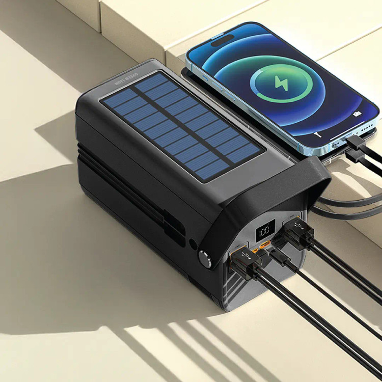 پاوربانک خورشیدی 80000 میلی آمپر گرین لاین Green Lion Solar X 80000mAh Power Bank