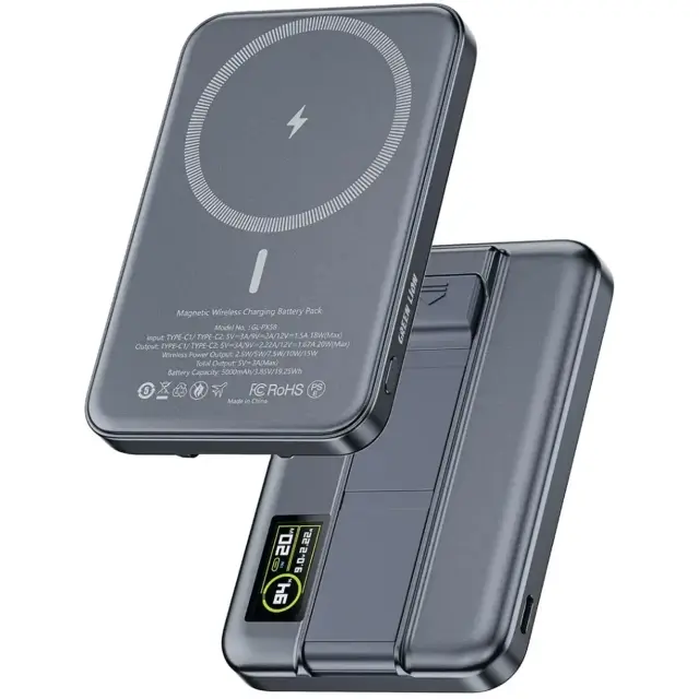 پاور بانک 5000 وایرلس گرین لاین Green Lion مدل GL-PX58 توان 15 وات