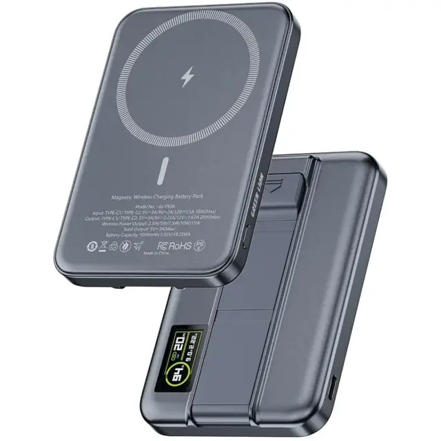 پاور بانک 5000 وایرلس گرین لاین Green Lion مدل GL-PX58 توان 15 وات