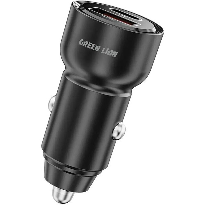 شارژر فندکی گرین لاین مدل RoadVolt ظرفیت ۶۰ وات دو پورت