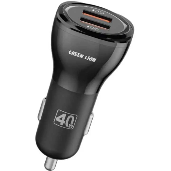 شارژر فندکی 40 وات گرین لاین مدل dual qc3.0