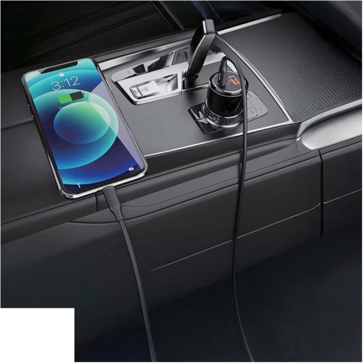 شارژر فندکی سه پورت گرین لاین مدل Roadex ظرفیت ۸۰ وات