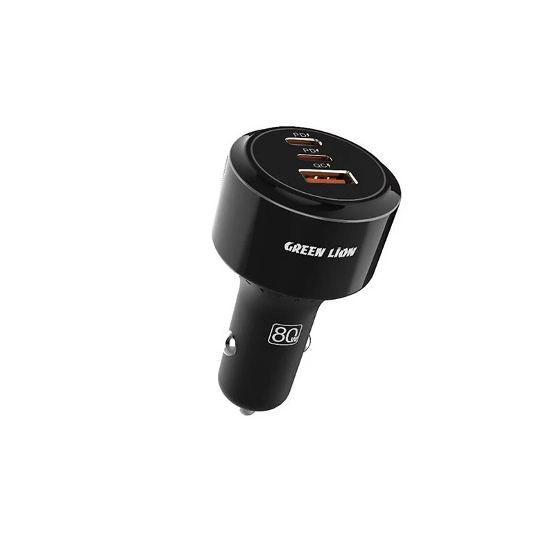 شارژر فندکی سه پورت گرین لاین مدل Roadex ظرفیت ۸۰ وات