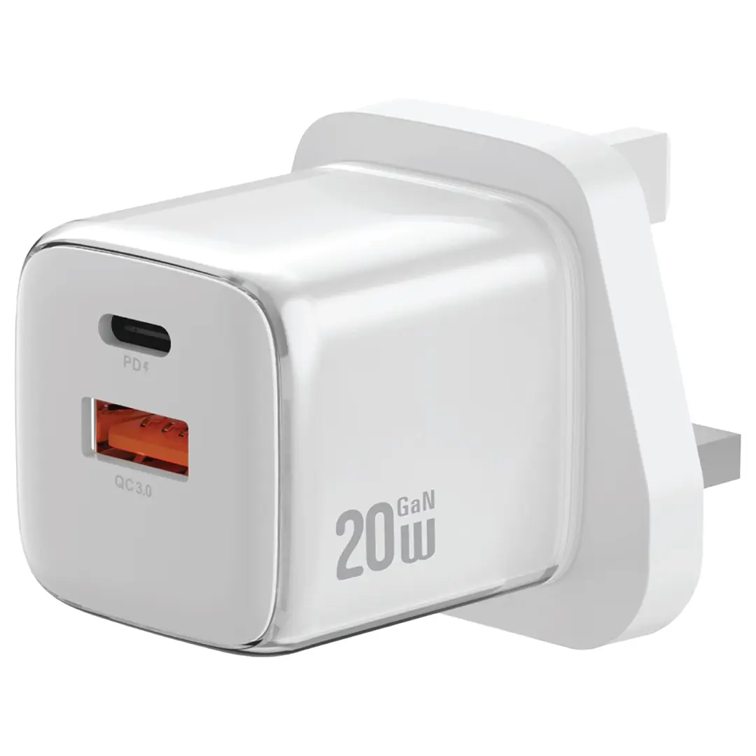 Green Lion Reva Dual Port Wall Charger PD+QC 20W گرین لاین