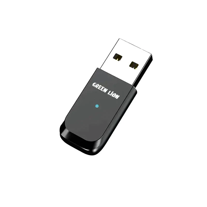 مبدل بلوتوثی گرین لاین مدل Green Lion Zinc Alloy Shell Bluetooth Adapter GNBLTADAPBK