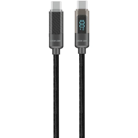 کابل شارژ نمایشگر دیجیتال تایپ سی به تایپ سی گرین Green Digital Display Cable USB-C TO USB-C